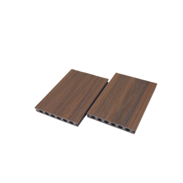 Double wood grain surface decking