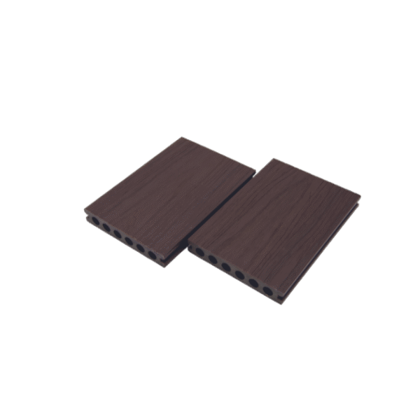 Double wood grain surface decking